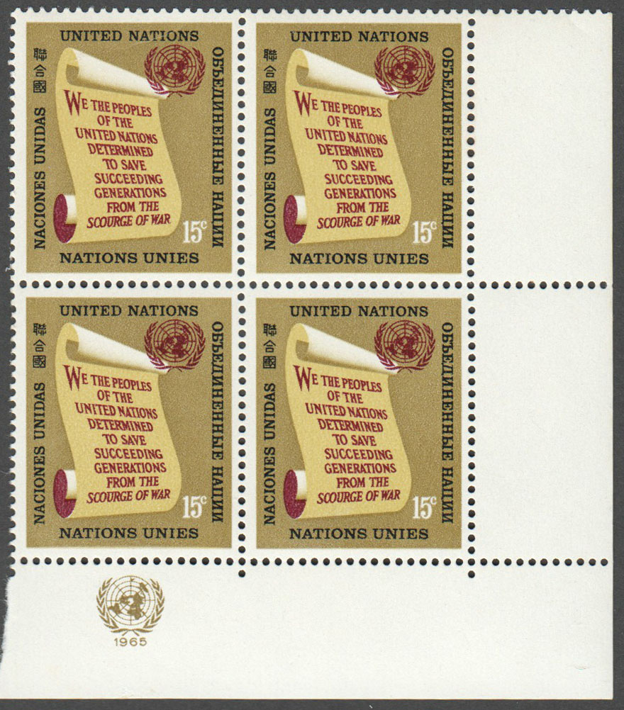 United Nations New York Scott 147 Mint (A4-7) - Click Image to Close